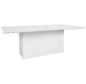 Lucian White 86" Rectangular Dining Table