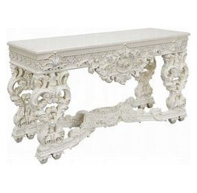 Adara Antique White Rectangular Sofa Table
