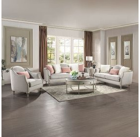 Kasa Beige Living Room Set with Pillows