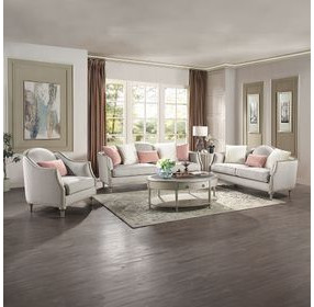 Kasa Gray and Champagne Round Sintered Stone Top End Table