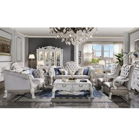 Dresden Beige 96" Sofa with Nailhead Trim