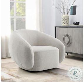 Isabel Beige Boucle Chair with Swivel
