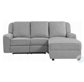 Destiny Gray Linen Reclining Sectional