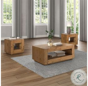 Harlan Oak Rectangular Occassional Table Set
