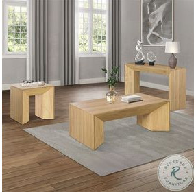 Harold Natural Oak Rectangular Occassional Table Set