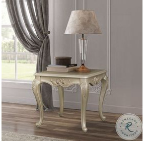 Libertee Champagne Rectangular End Table