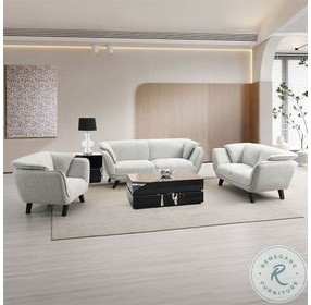 Nayeli Light Gray Boucle Living Room Set