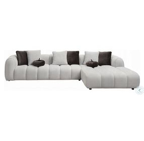 Manilla Ivory White Linen Sofa Sectional