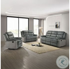 Lesley Gray Corduroy and Velvet Reclining Living Room Set