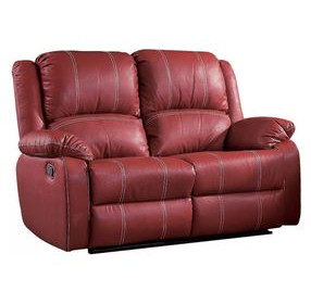 Zuriel Red 60" Rocker Reclining Loveseat