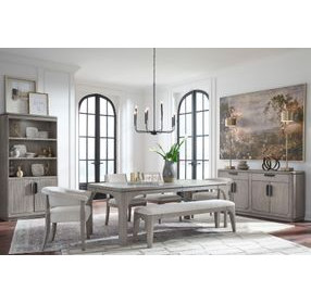 Braelyn Beige Upholstered Dining Bench