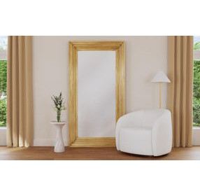 Queenie Gold Rectangular Floor Mirror