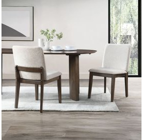 Kody Beige Upholstered Dining Chair Set of 2