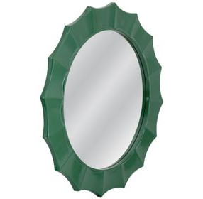 Altair Rich Green Round Wall Mirror