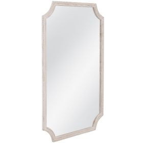 Hendrix Distressed White Rectangular Wall Mirror