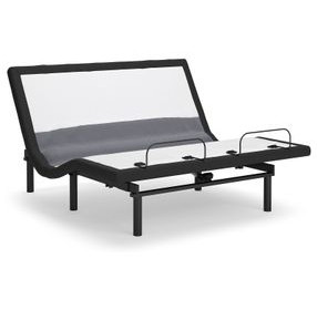Best Base with Lumbar and Audio Charcoal Gray King Adjustable Base