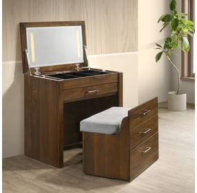 Zuma Walnut Dressing Table with LED