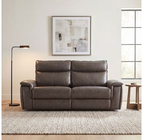 Maroni Dark Brown 80" Power Double Reclining Loveseat with Power Headrests