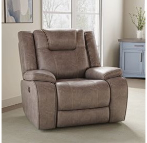 Blake Desert Taupe Performance Fabric Glider Recliner