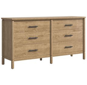 Verge Brown 6 Drawer Dresser