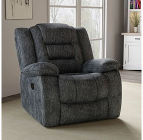 Bolton Misty Storm Performance Fabric Glider Recliner