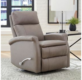 Bristol Graphite Leather Swivel Glider Recliner
