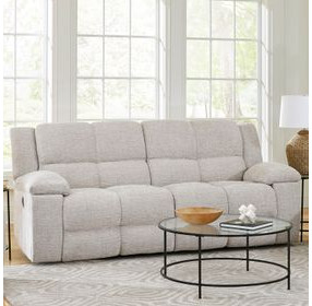 Buster Opal Taupe Reclining Sofa