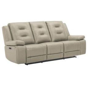 Caldwell Tahoe Fog Performance Fabric Power Reclining Sofa