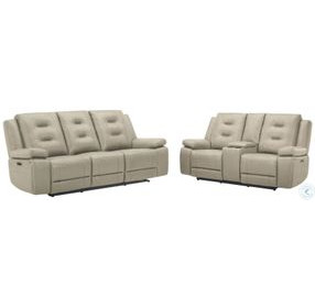 Briarwood Tahoe Fog Performance Fabric Power Reclining Living Room Set