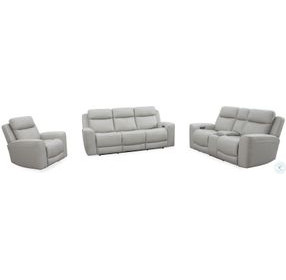 Carrith Stone Leather Power Reclining Living Room Set