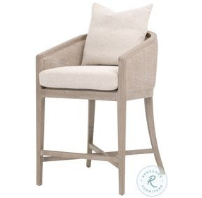 McGuire LiveSmart Gellar Linen Counter Height Stool