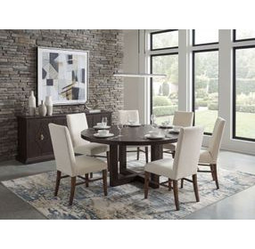 Harbor Drift Burnt Timber 72" Round Dining Table
