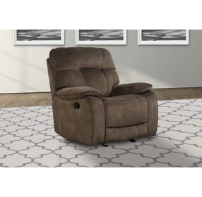 Cooper Shadow Brown Manual Glider Recliner