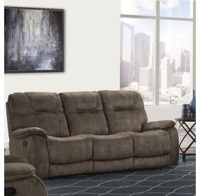 Cooper Shadow Brown Manual Triple Reclining Sofa