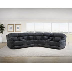 Dalton Lucky Charcoal Performance Fabric 7 Piece Modular Power Reclining Sectional