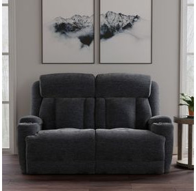 Dalton Lucky Charcoal Power Reclining Loveseat
