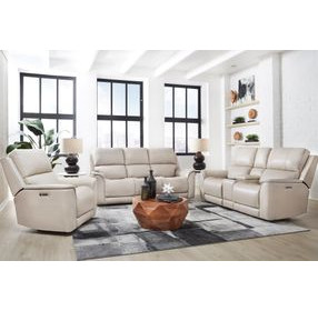 Easton Steamboat Quartz Leather 76" Zero Gravity Power Reclining Loveseat with USB Charging