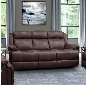 Eclipse Florence Brown Power Reclining Sofa with Power Headrest