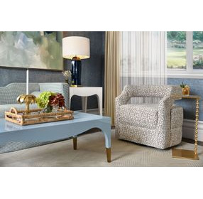 Medina Light Blue Rectangular Coffee Table