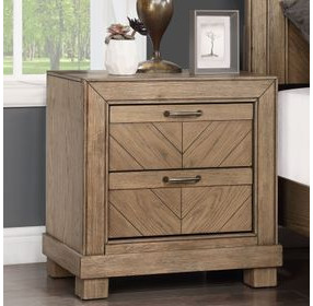 Montana Brown 2 Drawers Nightstand