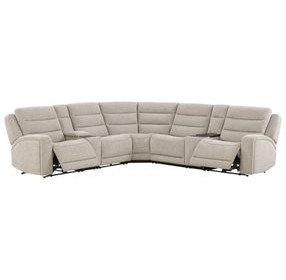 Fenixa Mari Fawn 6 Piece Modular Zero Gravity Power Reclining Sectional with USB Charging