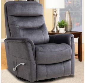 Gemini Capri Charcoal Swivel Glider Recliner