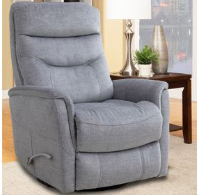 Gemini Capri Silver Swivel Glider Recliner