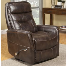 Gemini Truffle Performance Fabric Swivel Glider Recliner