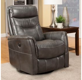 Gemini Flint Anywhere Performance Fabric Swivel Power Recliner