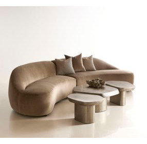 Clawson Graphite Freeform Small Occassional Table Set