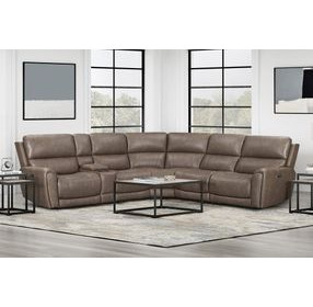 Hancock Bette Hazel 6 Piece Zero Gravity Power Reclining Sectional with USB Charging