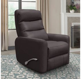 Hercules Chocolate Swivel Glider Recliner with Articulating Headrest