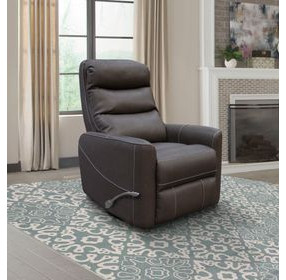 Hercules Haze Swivel Glider Recliner with Articulating Headrest