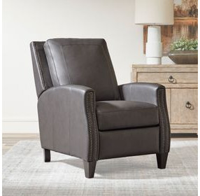 Hunter Echo Grey Leather Recliner